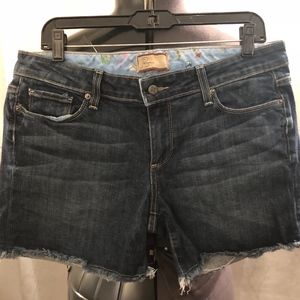 Paige Premium Denim blue cutoff shorts sz 29 B1